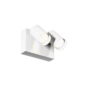 Außenwandleuchte GES2073 weiß - zwei schwenkbare Köpfe 2 x 9 W - IP65 - Gea Luce small 0