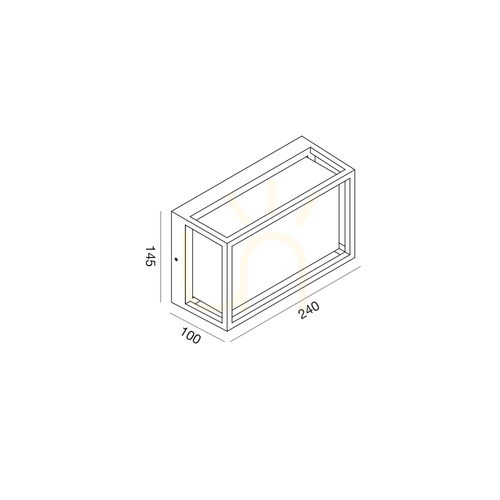 Prüfen GES2101 Graphite Gea Luce Deckenleuchte für den Außenbereich, IP65