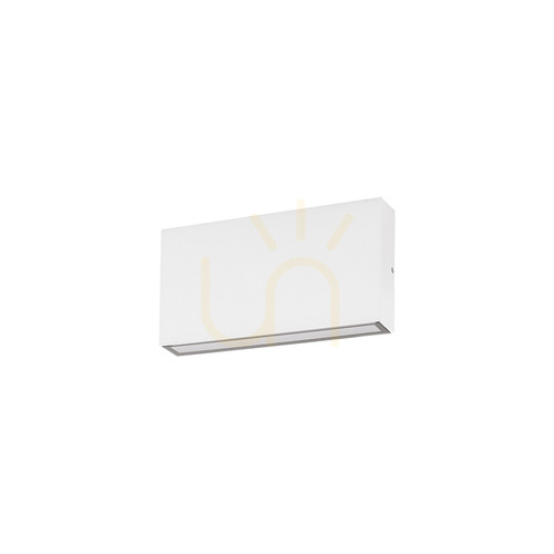 Prüfen Außenwandleuchte Gea Luce GES2210 Up-Down, 2 × 5 W LED, IP65, mattweiß, 17,5 cm, Lichtfarbe wählbar 3000/4000/5000 K