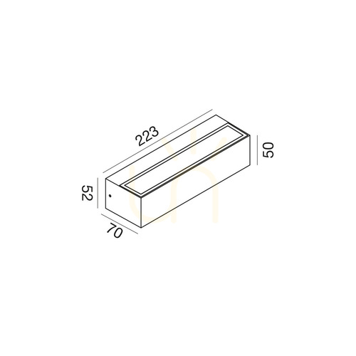Prüfen GES2244 Anthrazit Gea Luce Außenwandleuchte, IP65