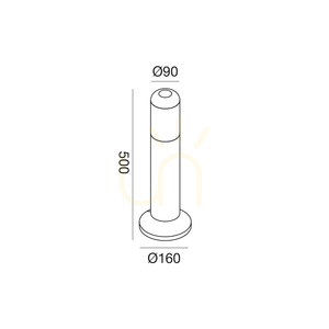 GES2260 Anthrazit Gea Luce IP54 Lichtmast small 1