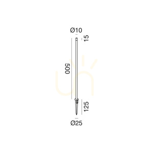GES2413C Brauner Gea Luce IP65-Lichtmast small 1