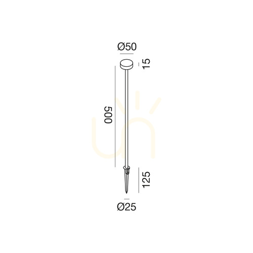 Prüfen Gea Luce GES2422C Wegeleuchte 50 cm, LED 1,5 W 24 V DC, 99 lm 3000 K, Anthrazit, IP65