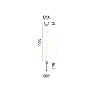 GES2423N Brauner Gea Luce IP65-Lichtmast small 1