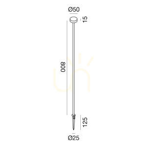 GES2425N Brauner Gea Luce IP65-Lichtmast small 1