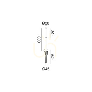 GES2431C Brauner Gea Luce IP65-Lichtmast small 1