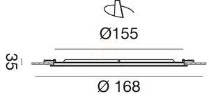 GFA751N Einbauleuchte, Weiß, Gea Luce small 1