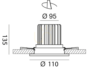 GFA1041C Einbauleuchte, Weiß, Gea Luce small 1