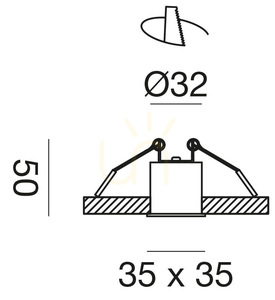 GFA1092C Einbauleuchte, Weiß, Gea Luce small 1