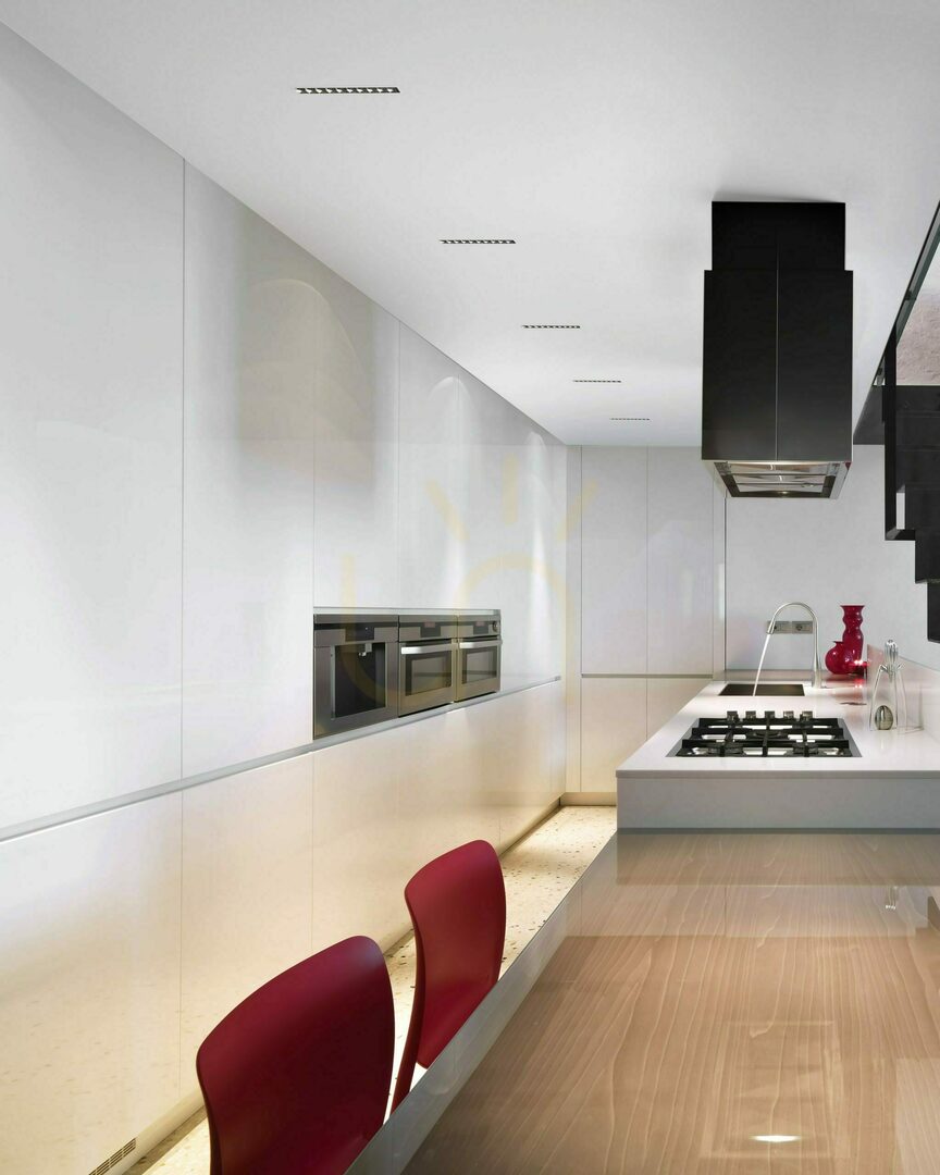 Aussicht 5-flammige LED-Einbauleuchte Gea Luce GFA1130N Weiß/Schwarz 10 W 4000 K 5-flammige LED-Einbauleuchte Gea Luce GFA1130N Weiß/Schwarz 10 W 4000 K