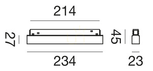GFA1280ND Weiße Gea Luce Schienenleuchte small 1