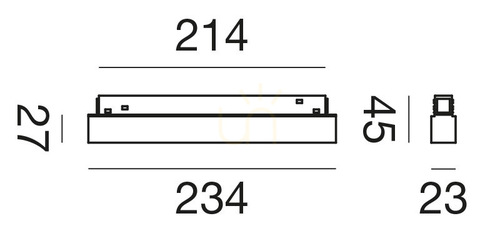 Prüfen Gea Luce GFA1290HD – lineare LED-Leuchte für 48-V-Magnetschienen, mattschwarz, 12 W 2700 K