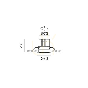 GFA1721 Einbauleuchte, Weiß, Gea Luce small 1