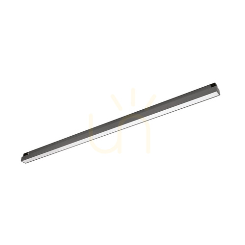 Prüfen Gea Luce GFA1844 magnetische LED-Linienleuchte 48 V, dunkles Nickel, 12 W 3000 K