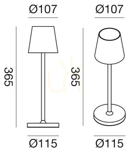 GLS030 Gea Luce Außen-Stehlampe in Anthrazit, IP54 small 2