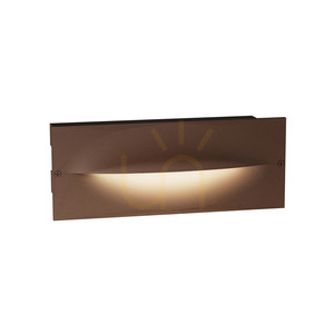 Braune LED-Wandeinbauleuchte Gea Luce GES2002C für Treppen, 13 W 3000 K IP65 small 0