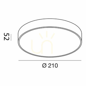 Gea Luce GPL261N LED-Deckenleuchte Weiß matt 20W 4000K Ø21 cm small 1