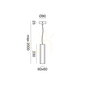 GSO100 „White Gea Luce“ Pendelleuchte small 1