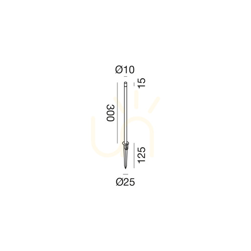Prüfen GES2410N Anthrazitfarbener Lichtmast von Gea Luce, IP65
