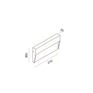 Gea Luce GES1171C LED-Aufbauleuchte für Stufen, Anthrazitgrau, 6 W 3000 K IP65 small 1