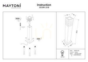UNTER DEN LINDEN Lichtmast O578FL-01B IP54 Maytoni small 7