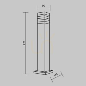 UNTER DEN LINDEN Lichtmast O578FL-01B IP54 Maytoni small 8