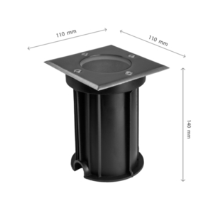 LUKKA Connect GU10 IP67 Grau Quadratisch, Bodeneinbauleuchte small 2