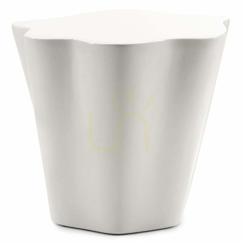 Anzeige Beistelltisch FIOR, 49 cm, grau-beige, glänzend, mit abgerundeten Formen von Nova Nook Beistelltisch FIOR, 49 cm, grau-beige, glänzend, mit abgerundeten Formen von Nova Nook