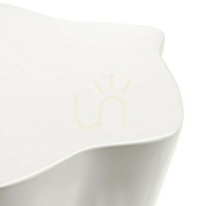 Beistelltisch FIOR, 49 cm, grau-beige, glänzend, mit abgerundeten Formen von Nova Nook 5 Beistelltisch FIOR, 49 cm, grau-beige, glänzend, mit abgerundeten Formen von Nova Nook small 5