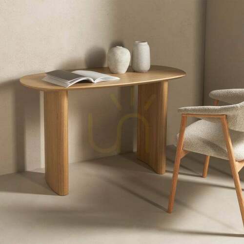 Prüfen LORENTO Schreibtisch/Konsole, 120 cm, Nova Nook Eiche natur furniert