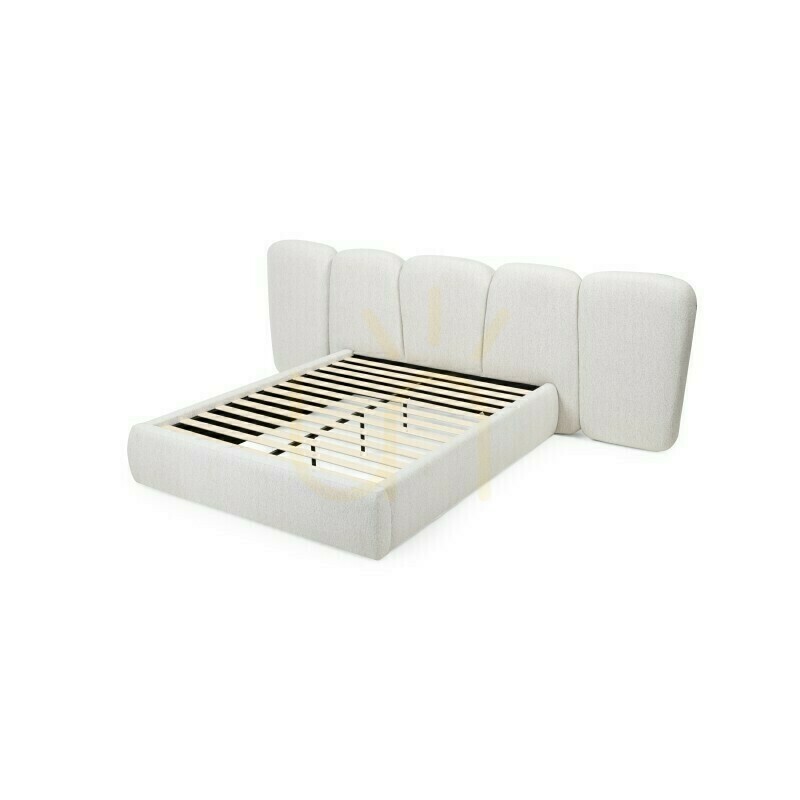Vorschau FANCY Polsterbett, 160 x 200 cm, mit Rahmen, abgerundete Ecken, hellbeige, Nova Nook FANCY Polsterbett, 160 x 200 cm, mit Rahmen, abgerundete Ecken, hellbeige, Nova Nook