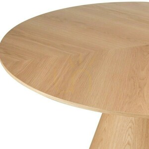 KORELLA Esstisch, 137 cm, rund, Eiche natur furniert, Nova Nook 5 KORELLA Esstisch, 137 cm, rund, Eiche natur furniert, Nova Nook small 5