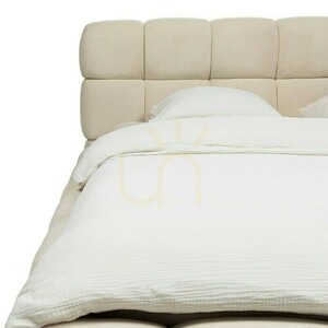 NEXTO Polsterbett, 160 x 200 cm, mit Rahmen und Stauraum, hellbeige, mit abgerundeten Formen von Nova Nook small 2
