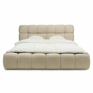 NEXTO Polsterbett, 160 x 200 cm, mit Rahmen und Stauraum, hellbeige, mit abgerundeten Formen von Nova Nook small 3