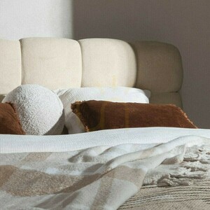 NEXTO Polsterbett, 160 x 200 cm, mit Rahmen und Stauraum, hellbeige, mit abgerundeten Formen von Nova Nook small 6