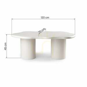 MIRELLA Couchtisch, grau-beige, matt, mit abgerundeten Formen von Nova Nook 6 MIRELLA Couchtisch, grau-beige, matt, mit abgerundeten Formen von Nova Nook small 6