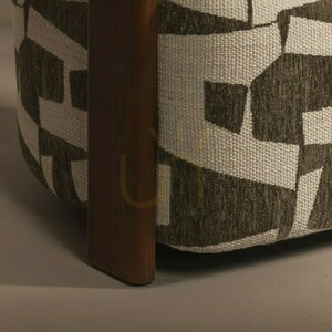 ANNABEL Sessel, oliv-creme/Nussbaum, abgerundete Formen von Nova Nook 3 ANNABEL Sessel, oliv-creme/Nussbaum, abgerundete Formen von Nova Nook small 3