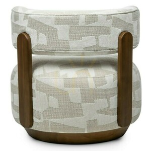 MARABELL Sessel, abgerundete Formen, beige-cremefarben, Nova Nook Nussbaum 7 MARABELL Sessel, abgerundete Formen, beige-cremefarben, Nova Nook Nussbaum small 7