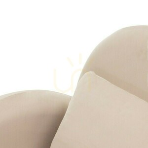 JADA-Sessel, hellbeige, Samt, mit abgerundeten Formen von Nova Nook 6 JADA-Sessel, hellbeige, Samt, mit abgerundeten Formen von Nova Nook small 6