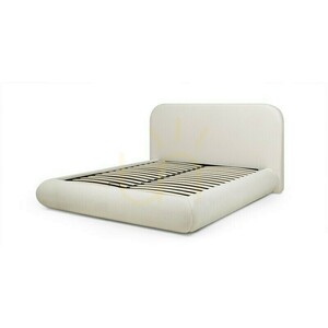 LUMIN Polsterbett, 160 x 200 cm, mit Rahmen und Stauraum, abgerundete Ecken, hellbeige Nova Nook 2 LUMIN Polsterbett, 160 x 200 cm, mit Rahmen und Stauraum, abgerundete Ecken, hellbeige Nova Nook small 2