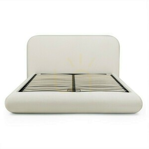 LUMIN Polsterbett, 160 x 200 cm, mit Rahmen und Stauraum, abgerundete Ecken, hellbeige Nova Nook 4 LUMIN Polsterbett, 160 x 200 cm, mit Rahmen und Stauraum, abgerundete Ecken, hellbeige Nova Nook small 4