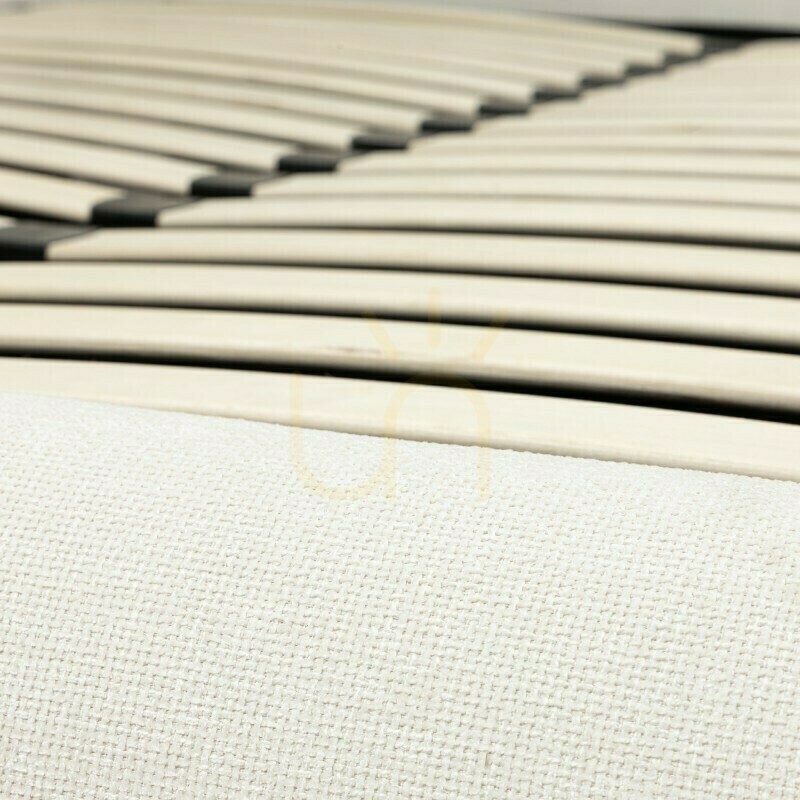 Anzeige LUMIN Polsterbett, 160 x 200 cm, mit Rahmen und Stauraum, abgerundete Ecken, hellbeige Nova Nook LUMIN Polsterbett, 160 x 200 cm, mit Rahmen und Stauraum, abgerundete Ecken, hellbeige Nova Nook