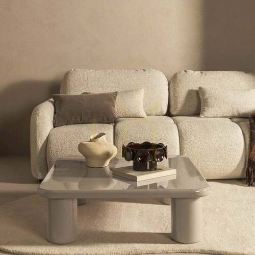 Prüfen MURIEN 90 cm Couchtisch, Dunkelbeige, Hochglanz Nova Nook