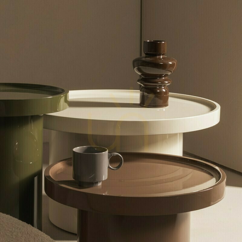 Aussicht CHAN Couchtisch, 70 cm, Weiß, Hochglanz, Nova Nook CHAN Couchtisch, 70 cm, Weiß, Hochglanz, Nova Nook