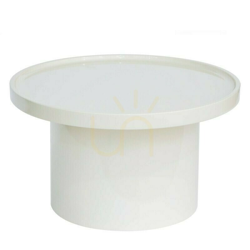 Prüfen CHAN Couchtisch, 70 cm, Weiß, Hochglanz, Nova Nook CHAN Couchtisch, 70 cm, Weiß, Hochglanz, Nova Nook