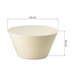ELISSA Couchtisch, 60 cm, cremeweiß, glänzend, Nova Nook small 7