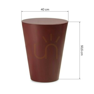 ELISSA TALL Beistelltisch, 40 cm, burgunderbraun, glänzend, Nova Nook small 7