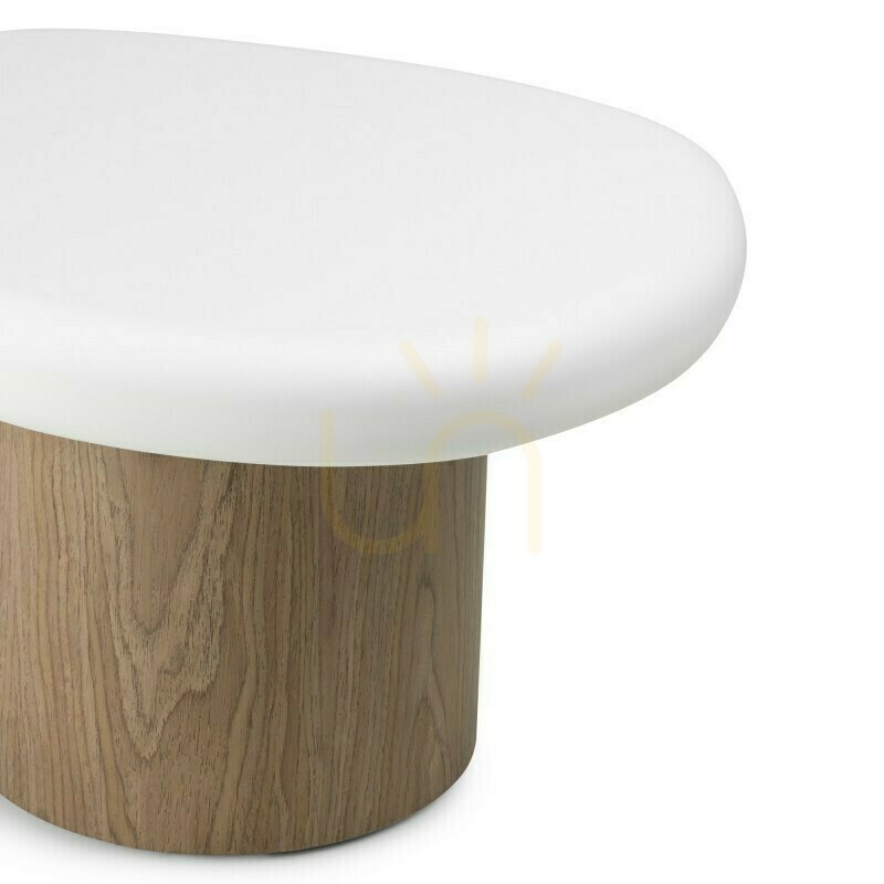 Prüfen OBUO Beistelltisch, 50 cm, Weiß/Walnuss, Nova Nook OBUO Beistelltisch, 50 cm, Weiß/Walnuss, Nova Nook