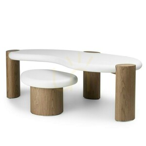 OBUO Beistelltisch, 50 cm, Weiß/Walnuss, Nova Nook 7 OBUO Beistelltisch, 50 cm, Weiß/Walnuss, Nova Nook small 7