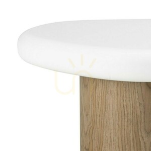 OBUO Beistelltisch, 50 cm, Weiß/Walnuss, Nova Nook 8 OBUO Beistelltisch, 50 cm, Weiß/Walnuss, Nova Nook small 8